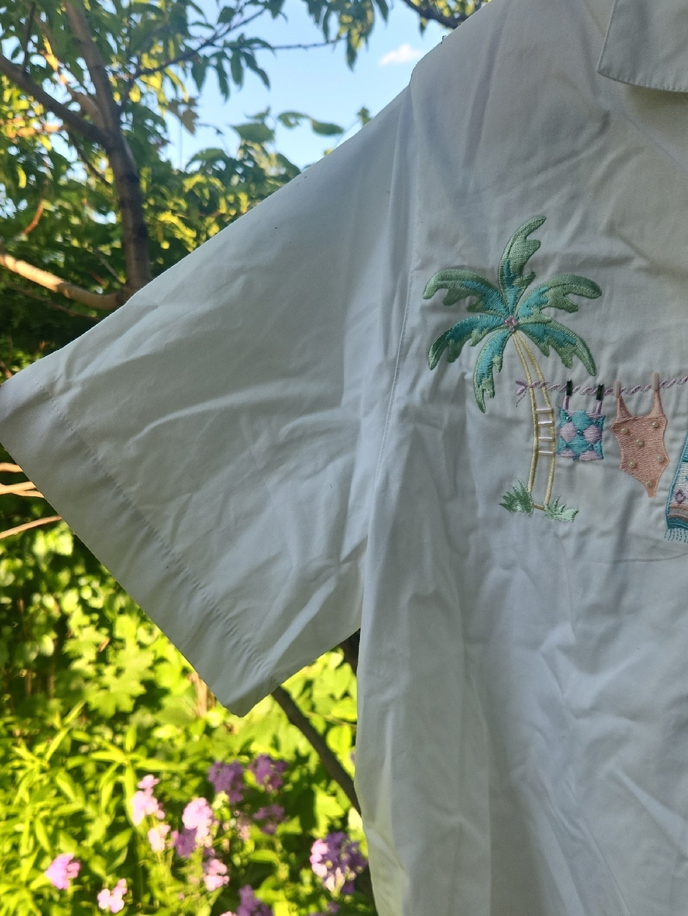 Alfred Dunner NWT Womens Summer, Tropical, Beach Graphic Vacation Shirt Sz 12 - Picture 7 of 10